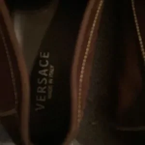 Versace | Shoes | Versace Brown Loafers The Left Shoe Has  display picture 1